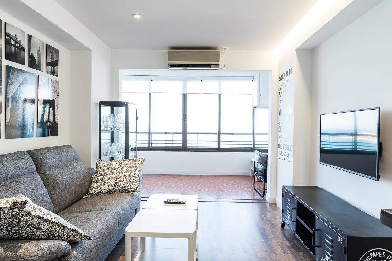 Amazing Sea Views With Ac Two Min Beach Alicante Bagian luar foto